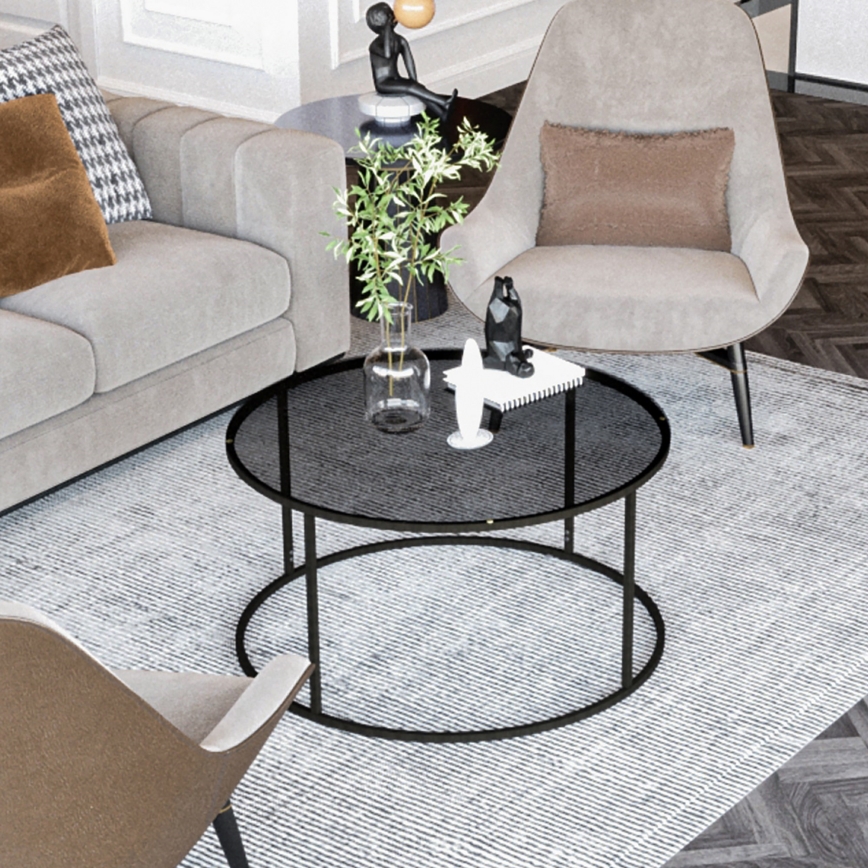 Coffee table STARTIS 60x44,8 cm black