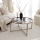Coffee table SUN 40x83 cm gold/clear