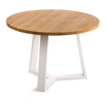 Coffee table TRILEG 48x70 cm white/oak