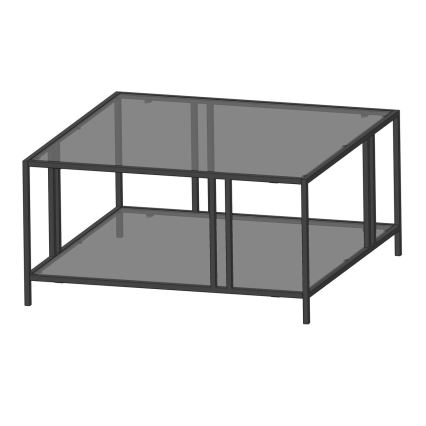 Coffee table URANUS 40x80 cm black