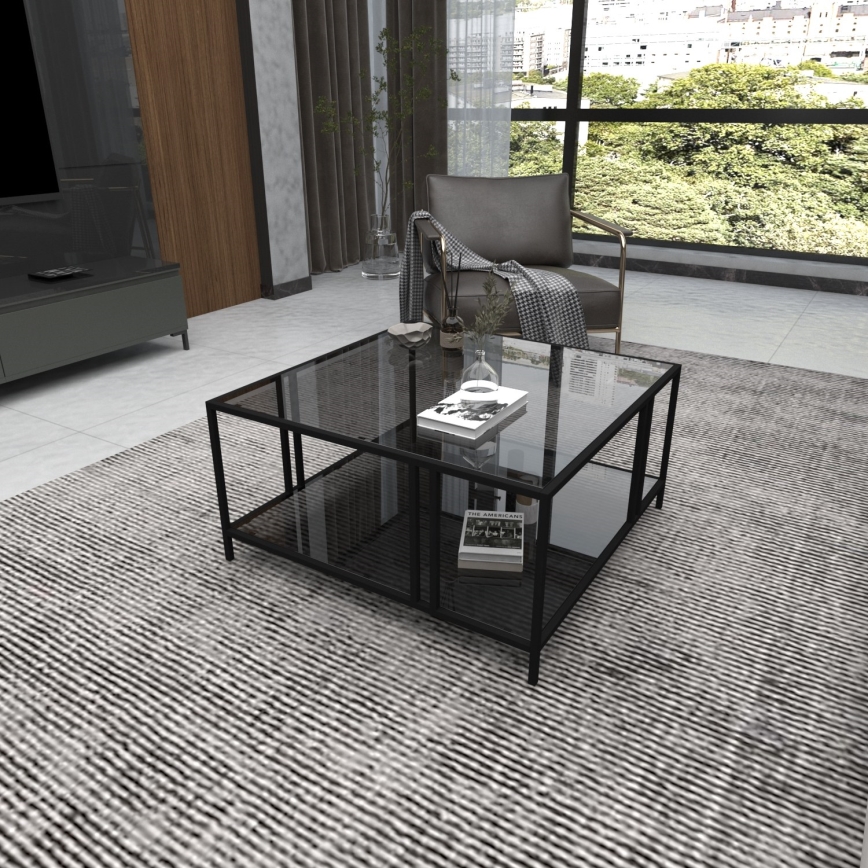 Coffee table URANUS 40x80 cm black