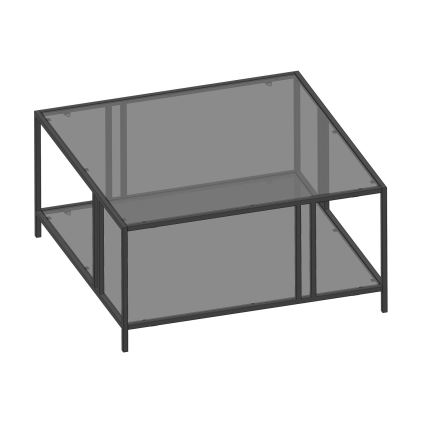 Coffee table URANUS 40x80 cm black