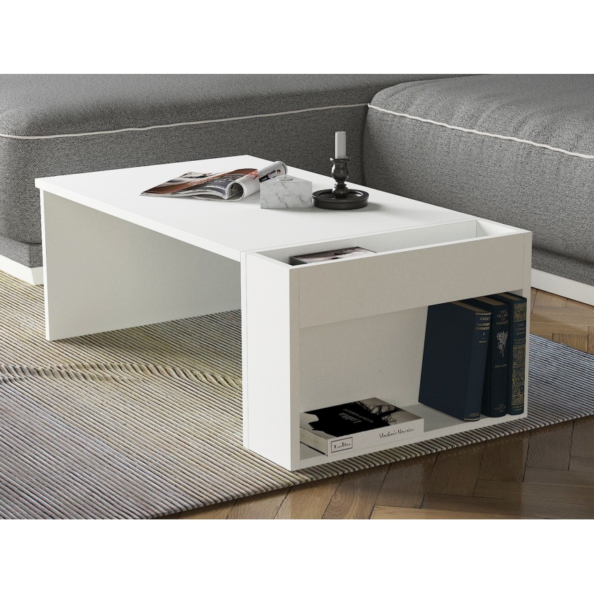 Coffee table VIEW 34x95 cm white