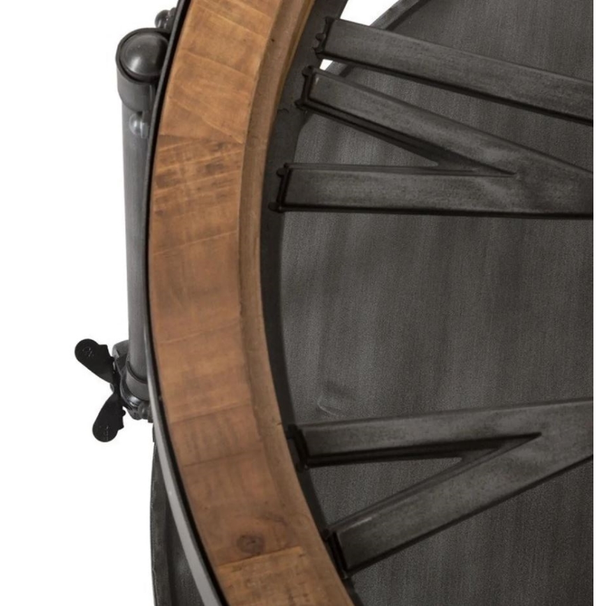 Coffee table with a clock CHRONO 89,5x47 cm 1xAA