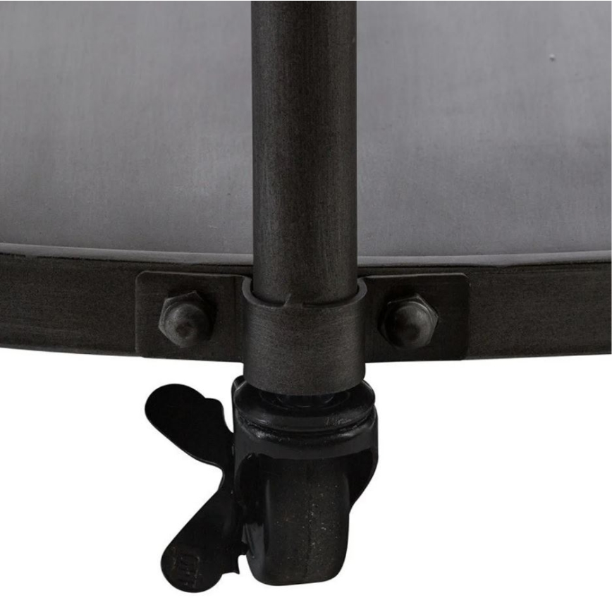 Coffee table with a clock CHRONO 89,5x47 cm 1xAA