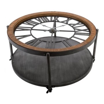 Coffee table with a clock CHRONO 89,5x47 cm