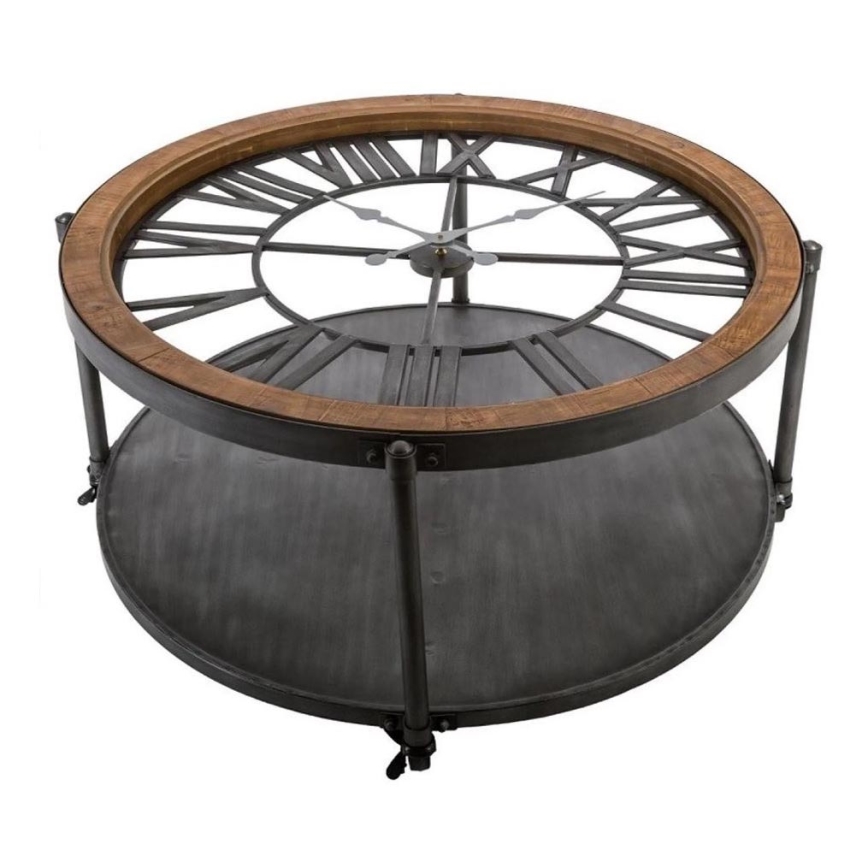 Coffee table with a clock CHRONO 89,5x47 cm