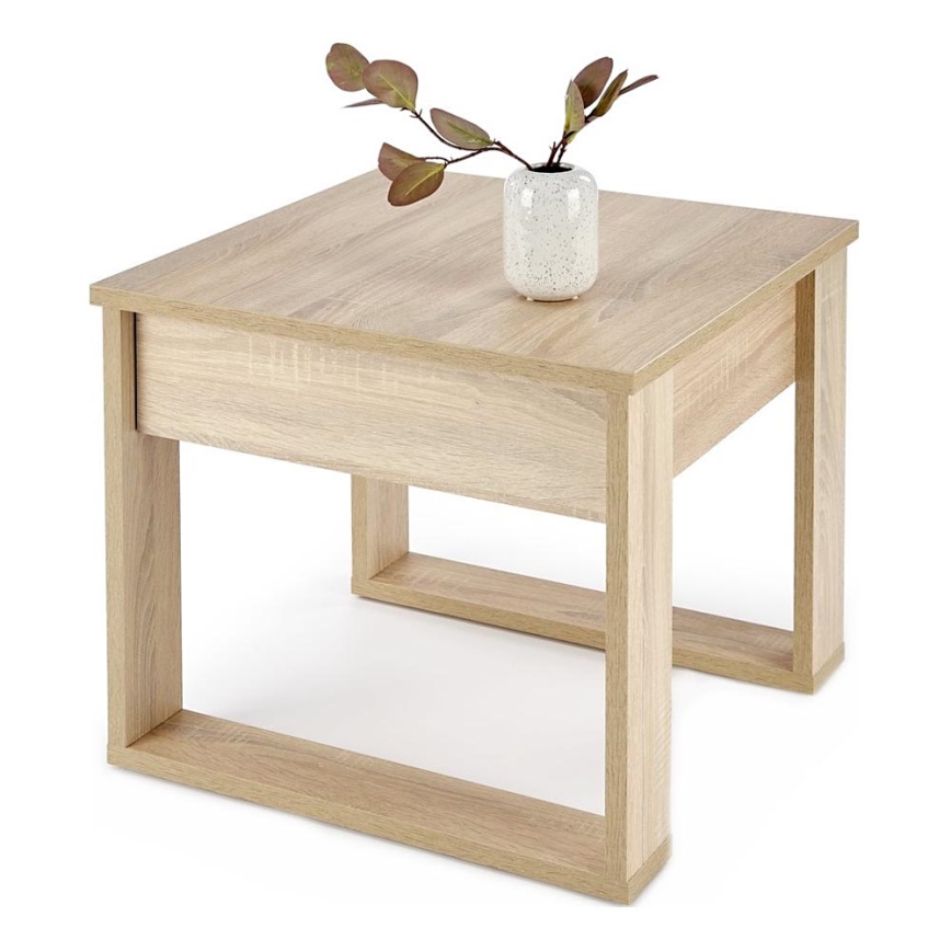Coffee table with a drawer NEA 52x60 cm oak sonoma
