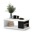 Coffee table with a shelf and storage space LORA white/black