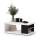 Coffee table with a shelf and storage space LORA white/black