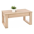 Coffee table with drawers NEA 52x110 cm beige/oak sonoma