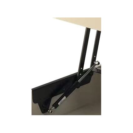 Coffee table with lift-top and shelf OASIS 75x75 cm cream/black