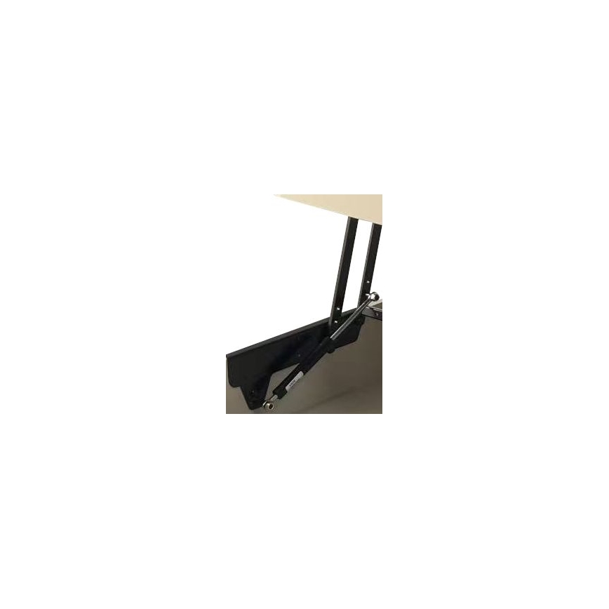 Coffee table with lift-top and shelf OASIS 75x75 cm cream/black