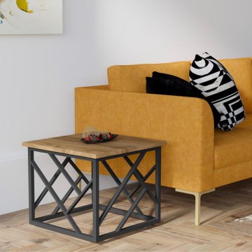 Coffee table WODA 42x53 cm brown/black