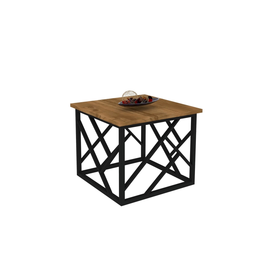 Coffee table WODA 42x53 cm brown/black