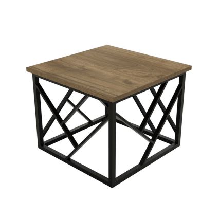 Coffee table WODA 42x53 cm brown/black
