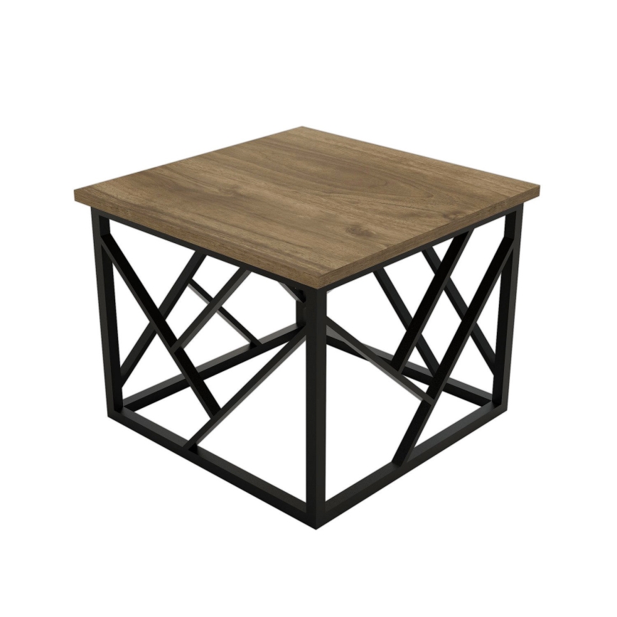 Coffee table WODA 42x53 cm brown/black