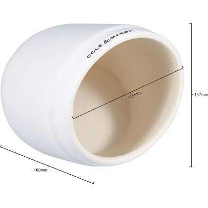 Cole&Mason - Ceramic salt container WHITMORE