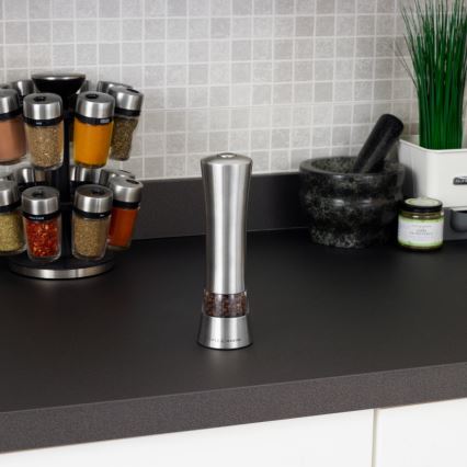 Cole&Mason - Electric grinder for salt or pepper WITNEY CLASSIC 6xAAA 20,6 cm
