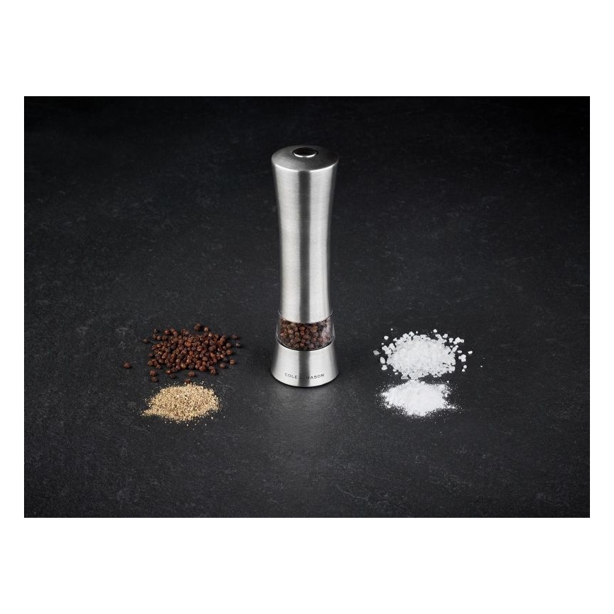 Cole&Mason - Electric grinder for salt or pepper WITNEY CLASSIC 6xAAA 20,6 cm