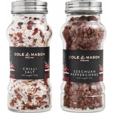 Cole&Mason - Gift set Aromatic chili salt and Sichuan pepper