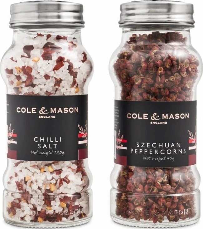 Cole&Mason - Gift set Aromatic chili salt and Sichuan pepper