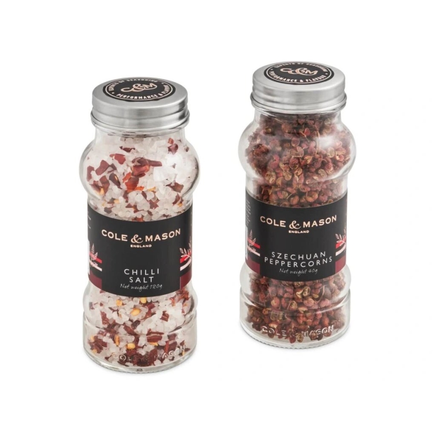 Cole&Mason - Gift set Aromatic chili salt and Sichuan pepper