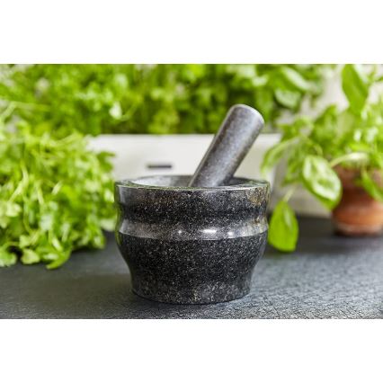 Cole&Mason - Granite mortar with a pestle GRANITE d. 18 cm granite/black