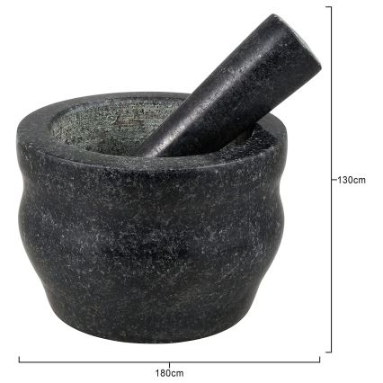 Cole&Mason - Granite mortar with a pestle GRANITE d. 18 cm granite/black
