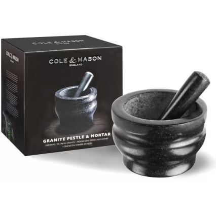 Cole&Mason - Granite mortar with a pestle GRANITE d. 18 cm granite/black