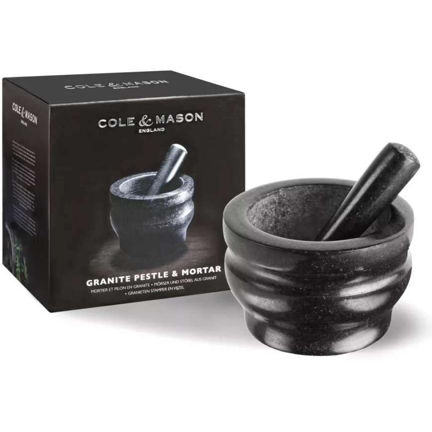 Cole&Mason - Granite mortar with a pestle GRANITE d. 18 cm granite/black