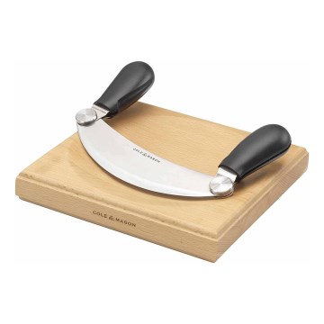 Cole&Mason - Kitchen cutting board and cradle knife 21,5x51,5 cm beech