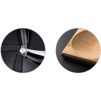 Cole&Mason - Kitchen cutting board and cradle knife 21,5x51,5 cm beech