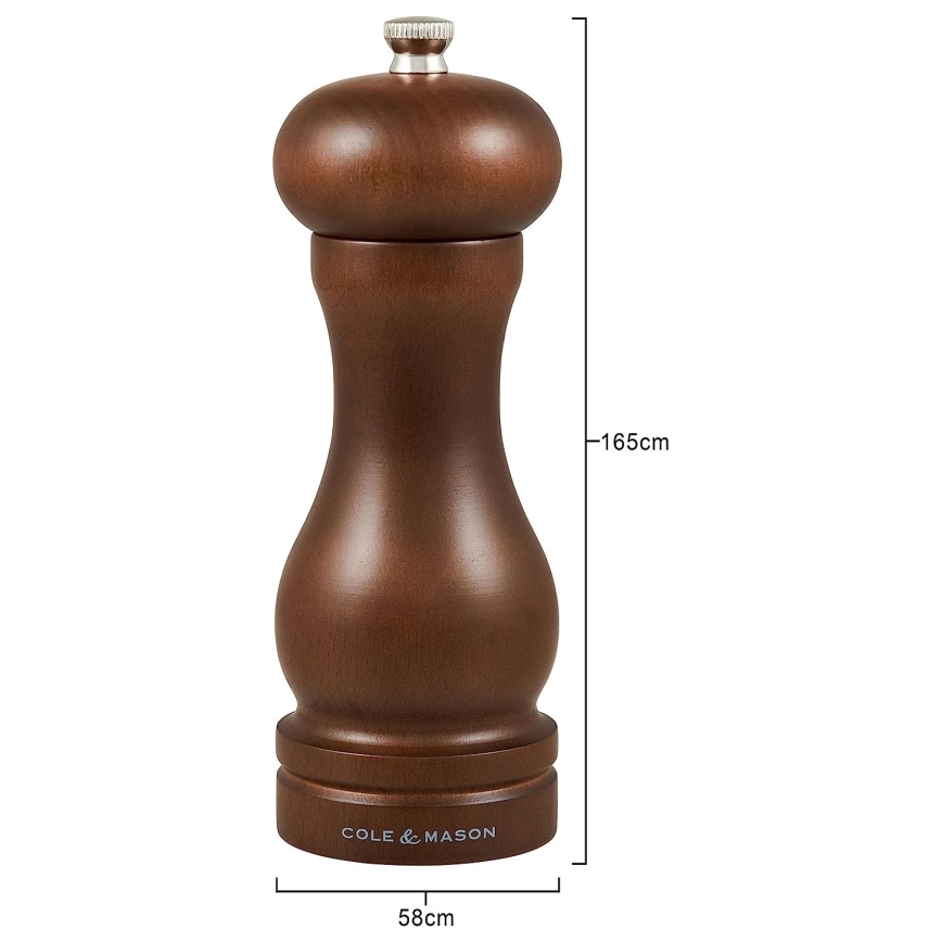 Cole&Mason - Pepper grinder CAPSTAN FOREST beech 16,5 cm