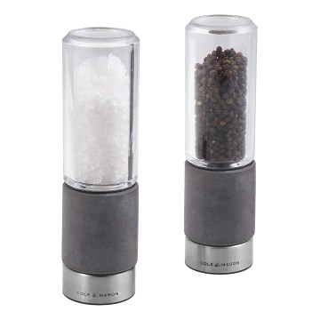 Cole&Mason - REGENT CONCRETE Salt & Pepper Mill Set, 2-piece, concrete, 18 cm