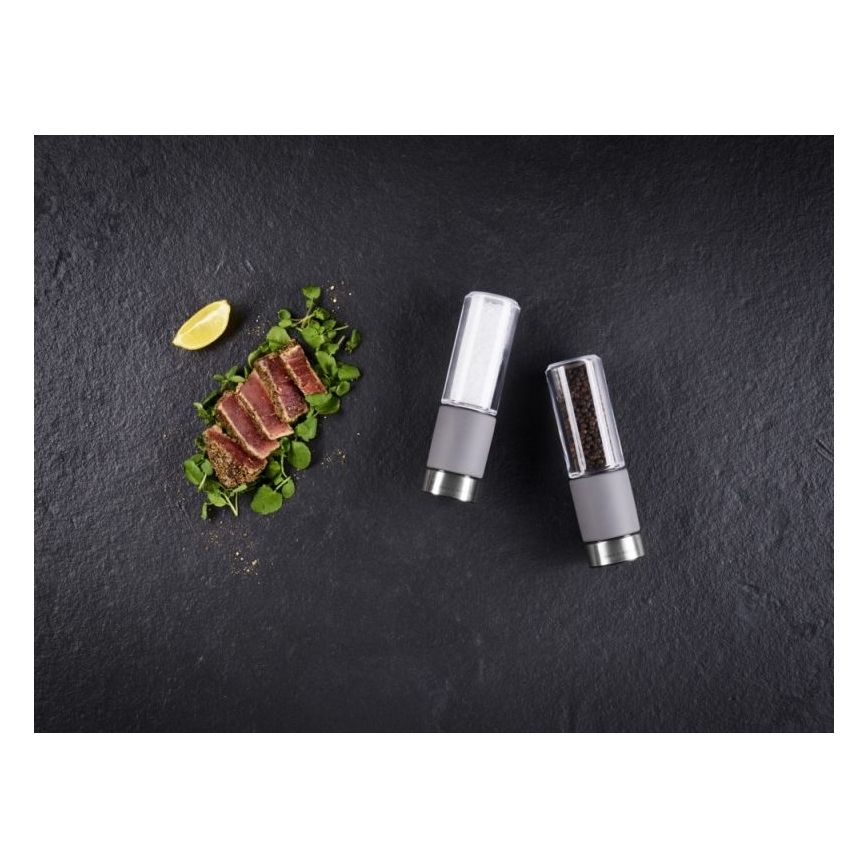 Cole&Mason - REGENT CONCRETE Salt & Pepper Mill Set, 2-piece, concrete, 18 cm