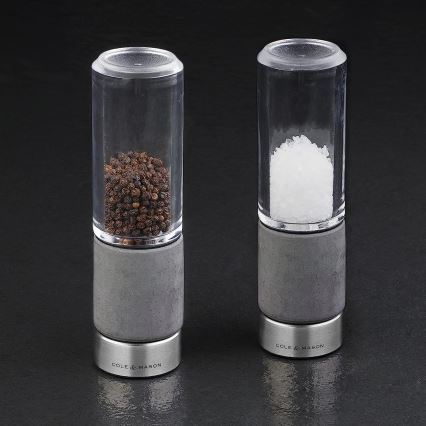 Cole&Mason - REGENT CONCRETE Salt & Pepper Mill Set, 2-piece, concrete, 18 cm