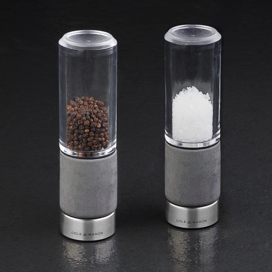 Cole&Mason - REGENT CONCRETE Salt & Pepper Mill Set, 2-piece, concrete, 18 cm