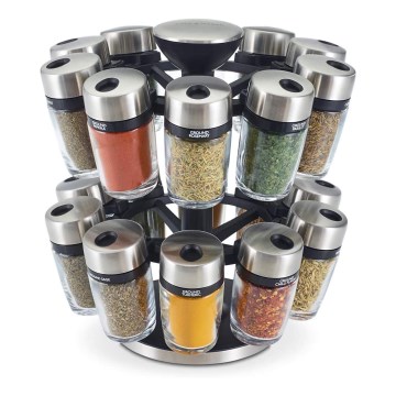 Cole&Mason - Rotating rack with spice jars MASTER 21 pcs