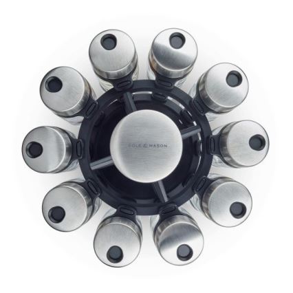 Cole&Mason - Rotating rack with spice jars MASTER 21 pcs