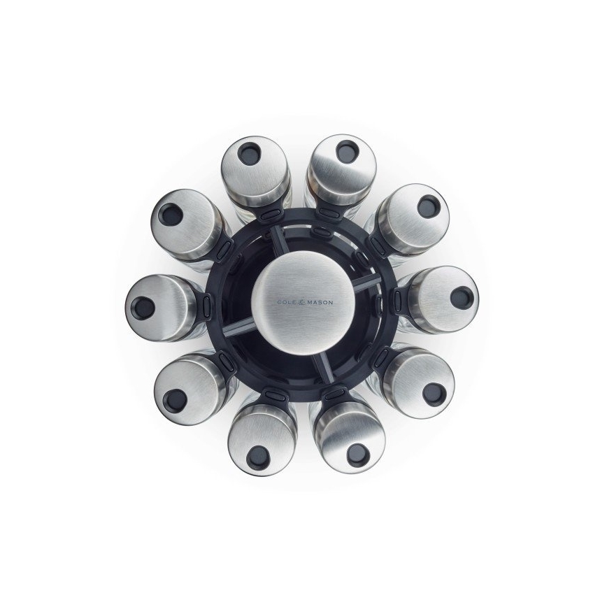 Cole&Mason - Rotating rack with spice jars MASTER 21 pcs
