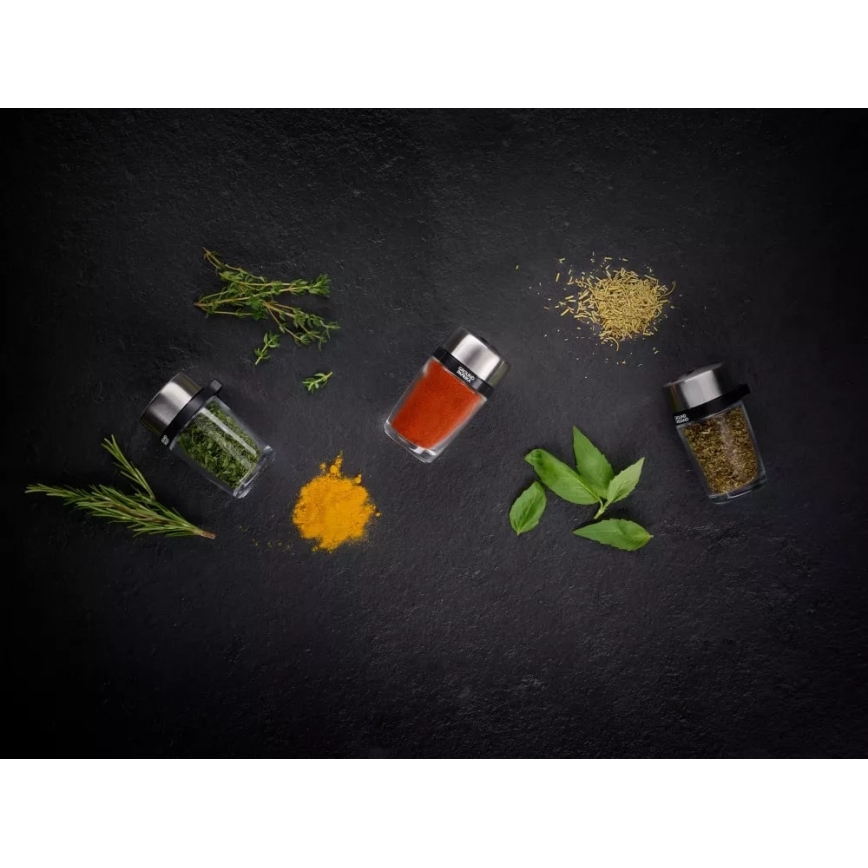 Cole&Mason - Rotating rack with spice jars MASTER 9 pcs