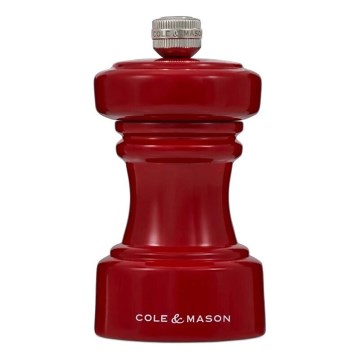 Cole&Mason - Salt grinder HOXTON 10,4 cm beech/red