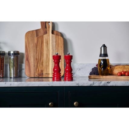 Cole&Mason - Salt grinder LONDON 18 cm beech/red