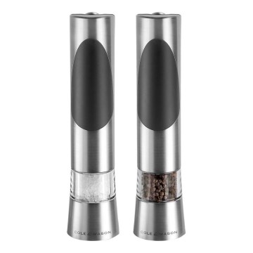 Cole&Mason - Set of electric salt and pepper grinders RICHMOND 2 pcs 6xAAA