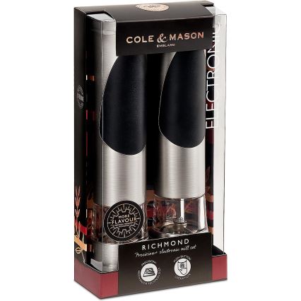 Cole&Mason - Set of electric salt and pepper grinders RICHMOND 2 pcs 6xAAA