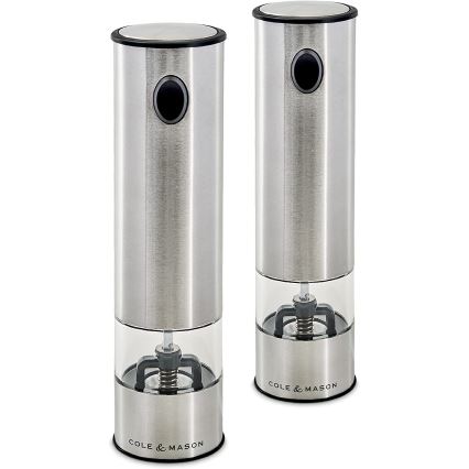 Cole&Mason - Set of electric spice grinders BATTERSEA 2 pcs 6xAAA