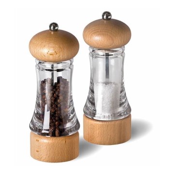 Cole&Mason - Set of salt and pepper grinders BASICS 2 pcs beech 16 cm