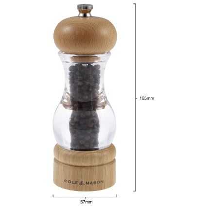 Cole&Mason - Set of salt and pepper grinders BEECH 2 pcs beech 16,5 cm
