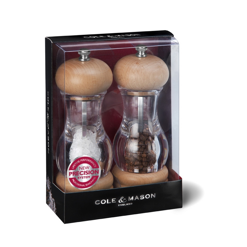 Cole&Mason - Set of salt and pepper grinders BEECH 2 pcs beech 16,5 cm